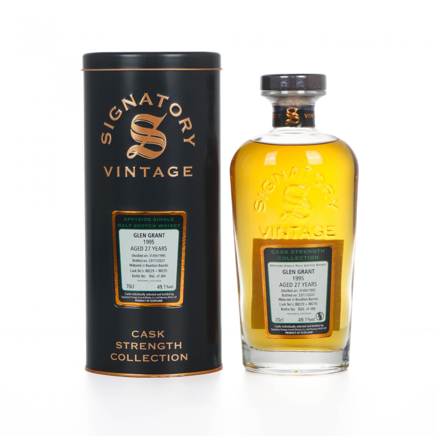 Glen Grant 格兰冠 27年 1995-2022 SV 桶强