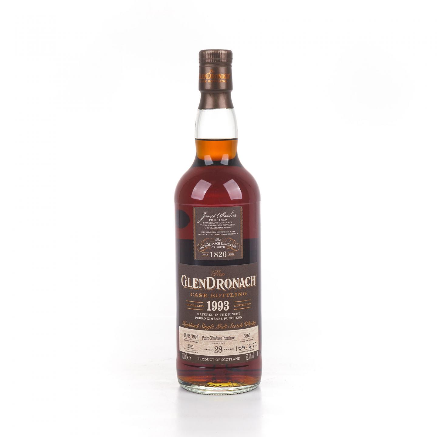 Glendronach 格兰多纳 28年 1993-2021 雪莉桶#6865