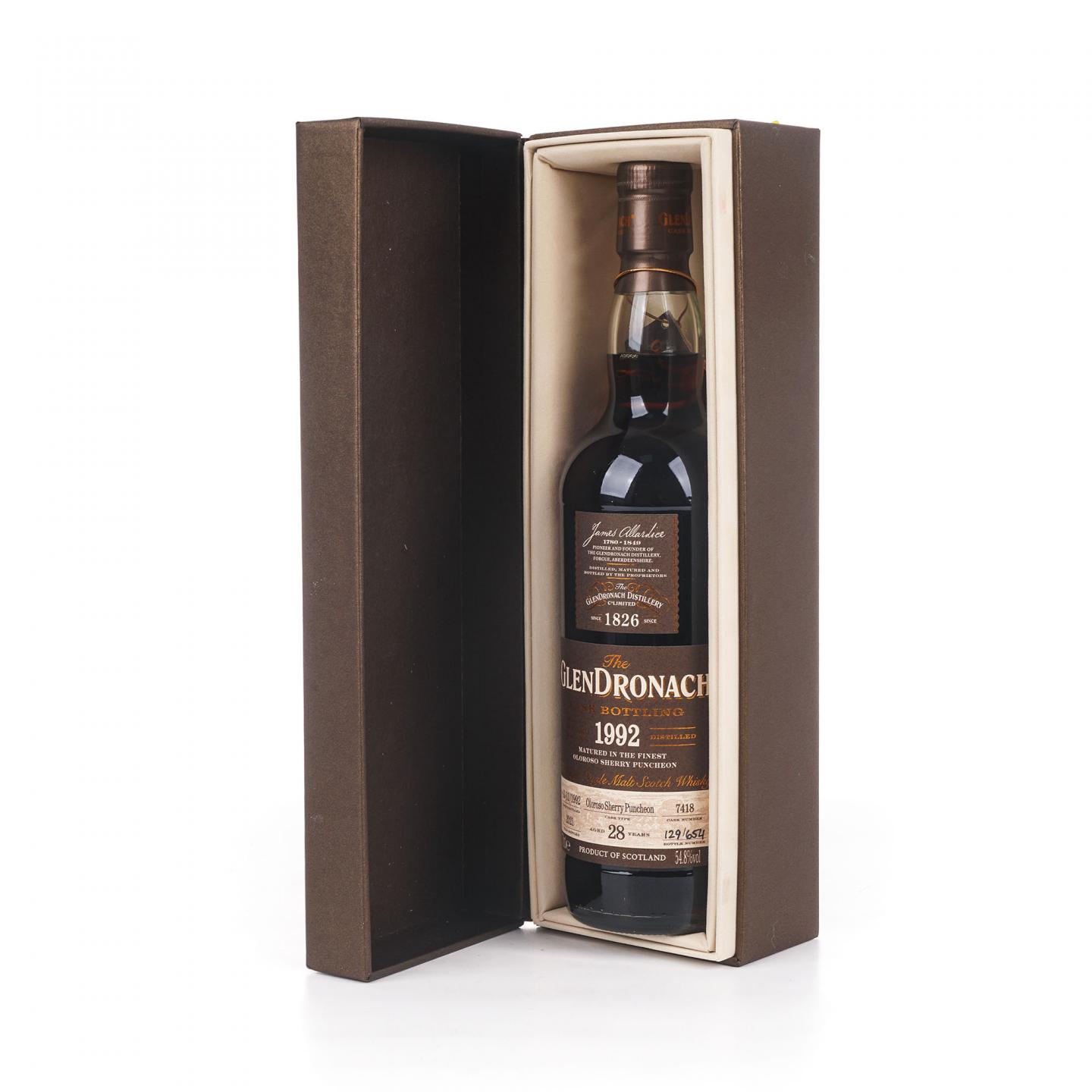 Glendronach 格兰多纳 28年 1992-2021 雪莉桶#7418 54.8%