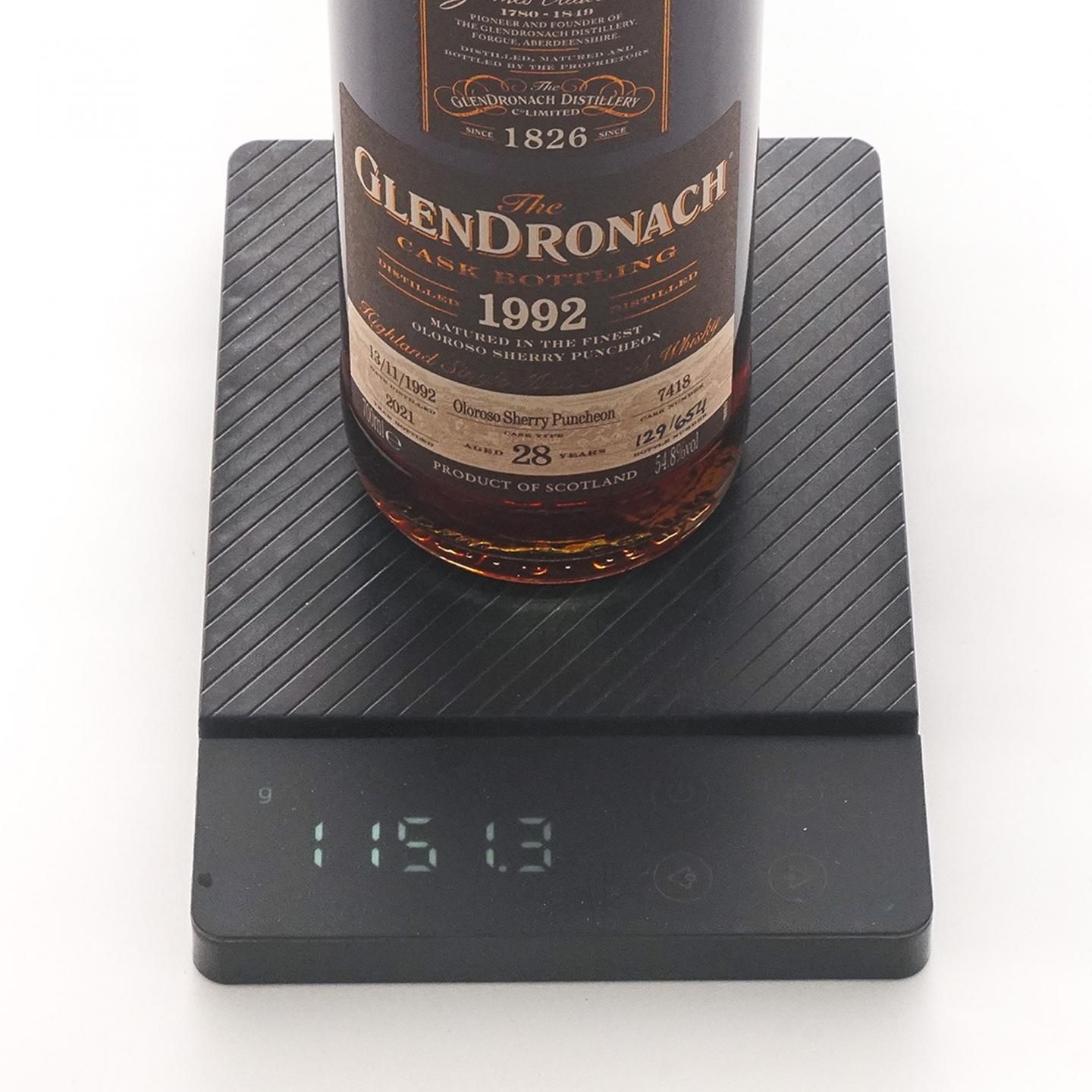 Glendronach 格兰多纳 28年 1992-2021 雪莉桶#7418 54.8%
