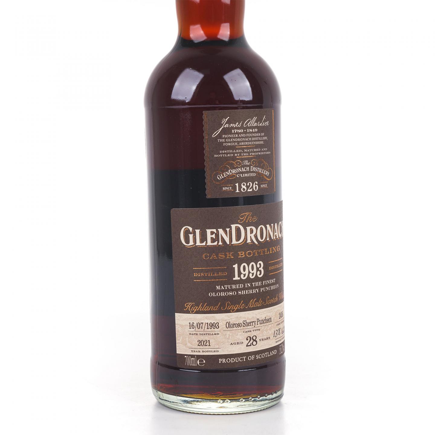 Glendronach 格兰多纳 28年 1993-2021 雪莉桶#2458