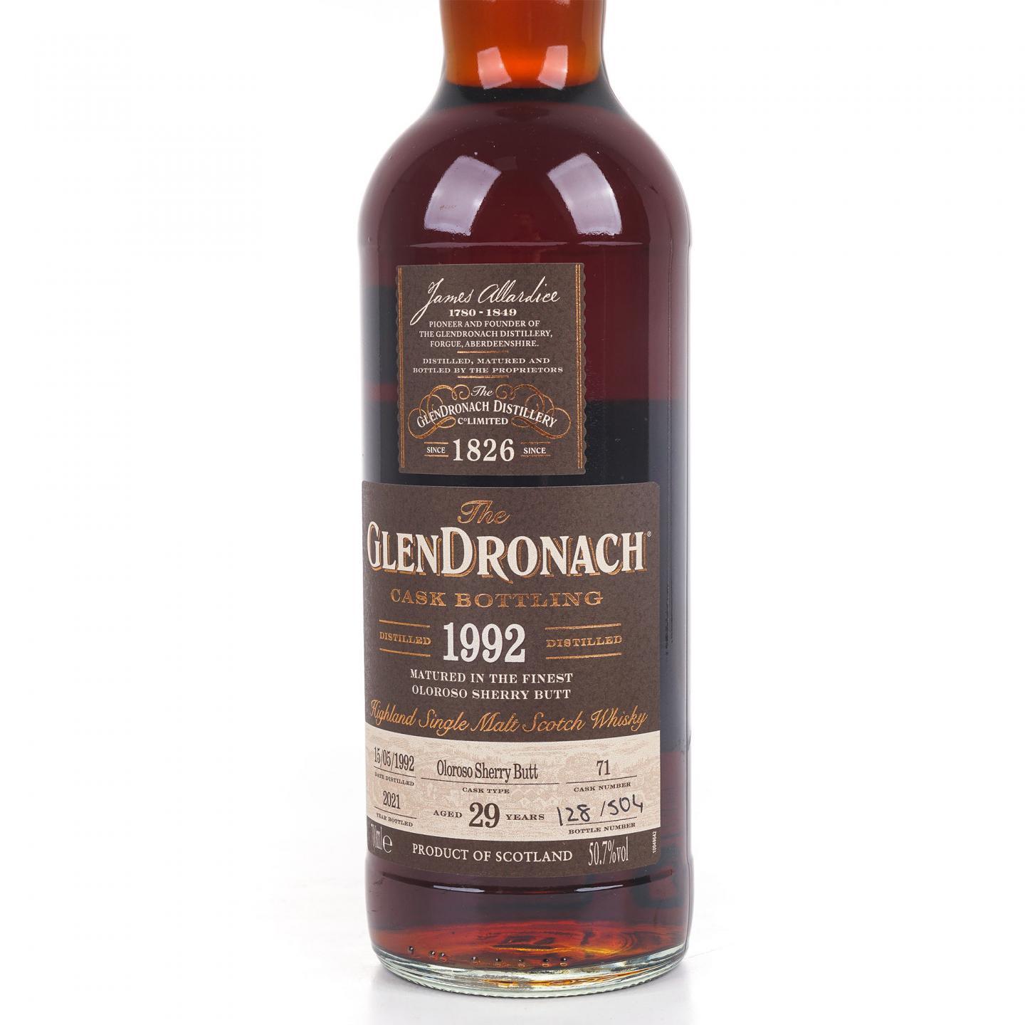 Glendronach 格兰多纳 29年 1992-2021 雪莉桶#71