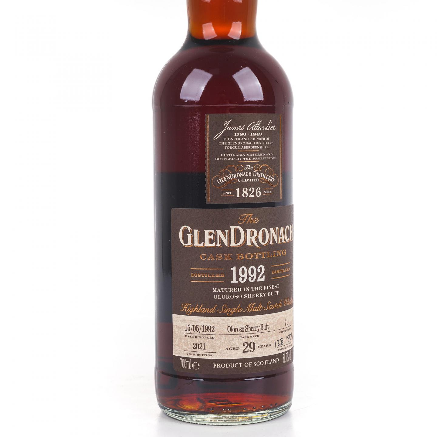 Glendronach 格兰多纳 29年 1992-2021 雪莉桶#71