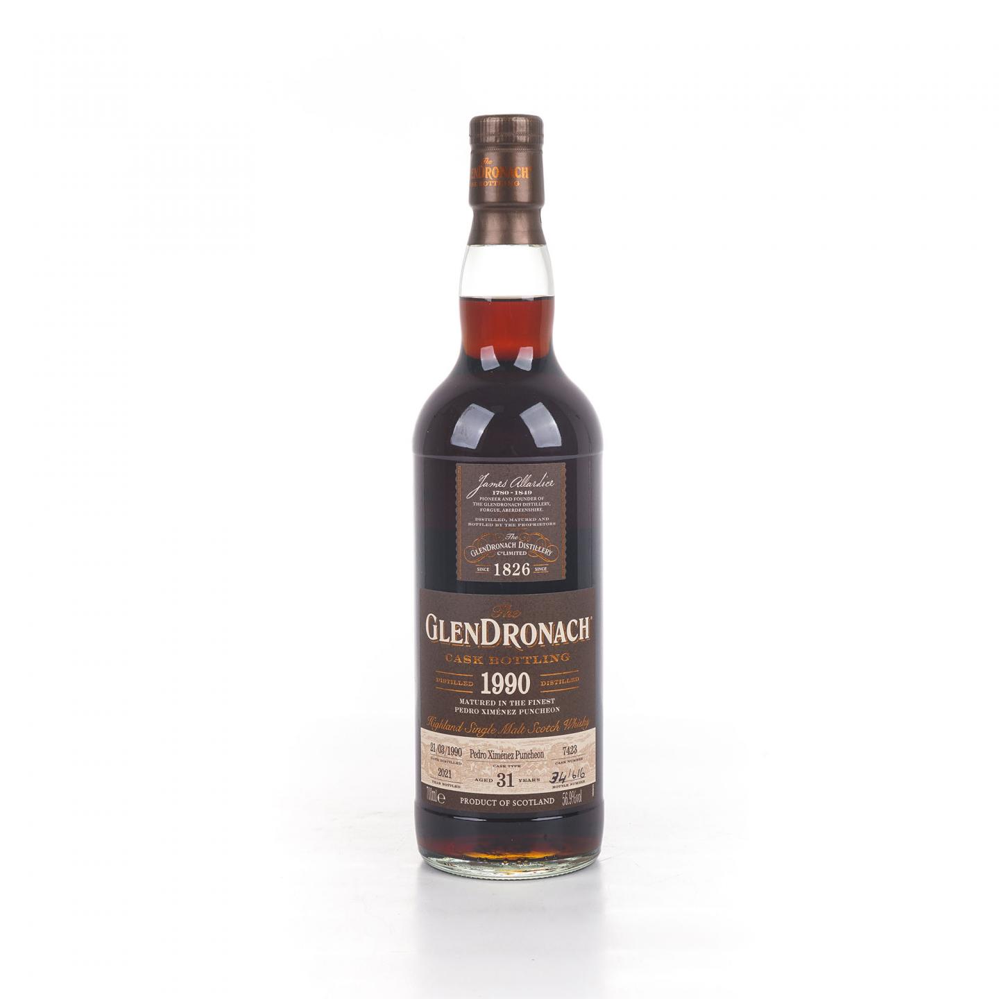 Glendronach 格兰多纳 31年 1990-2021 雪莉桶#7423