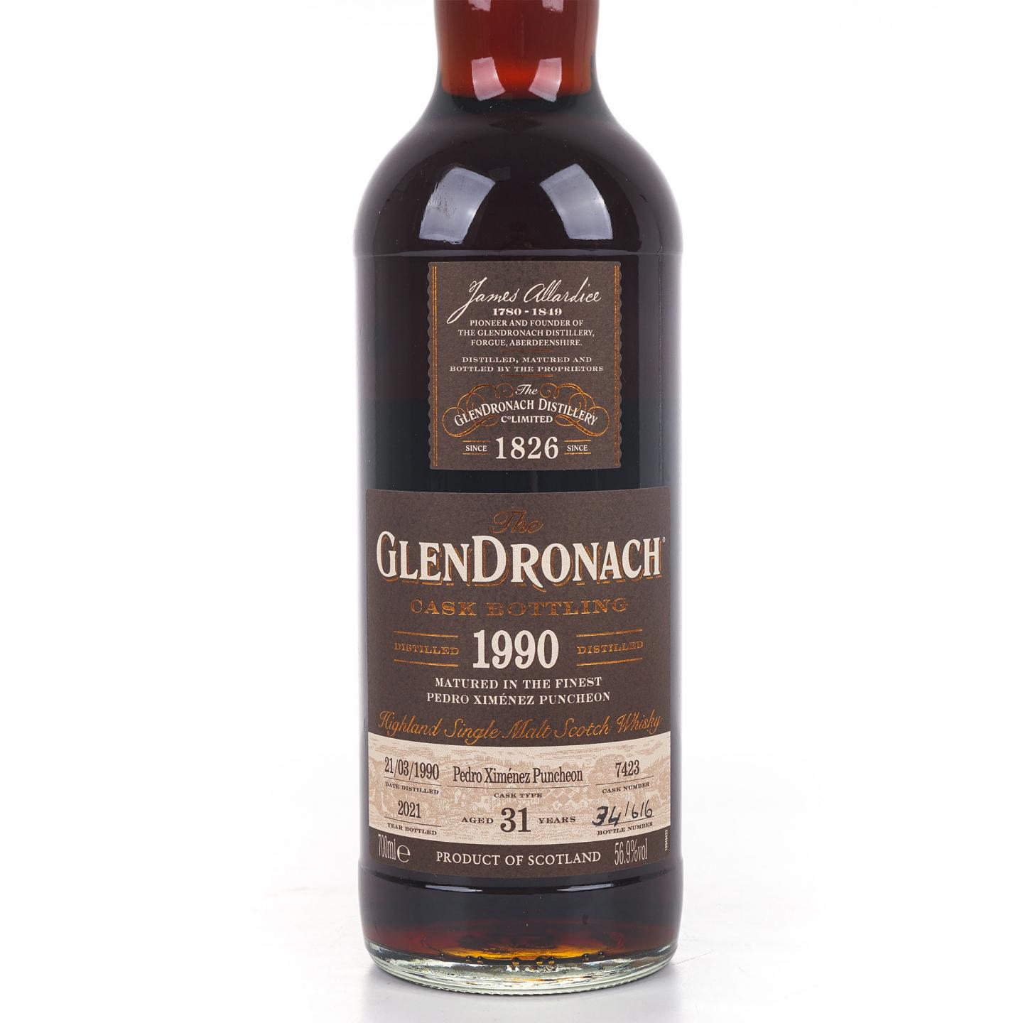 Glendronach 格兰多纳 31年 1990-2021 雪莉桶#7423