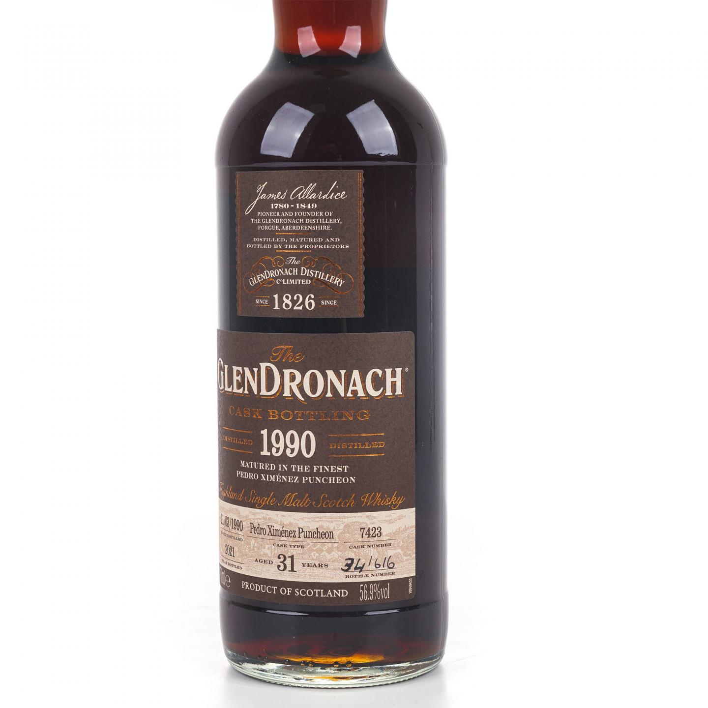 Glendronach 格兰多纳 31年 1990-2021 雪莉桶#7423