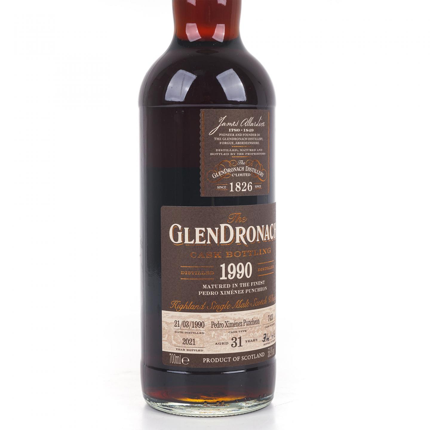 Glendronach 格兰多纳 31年 1990-2021 雪莉桶#7423