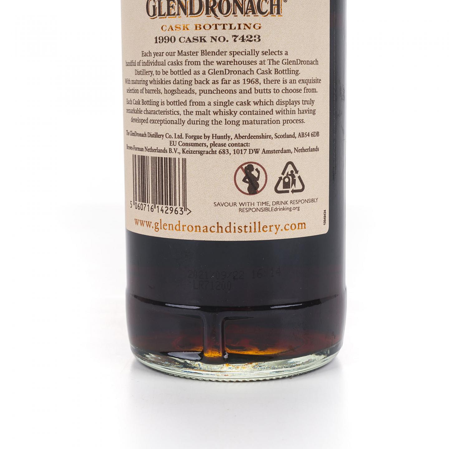 Glendronach 格兰多纳 31年 1990-2021 雪莉桶#7423
