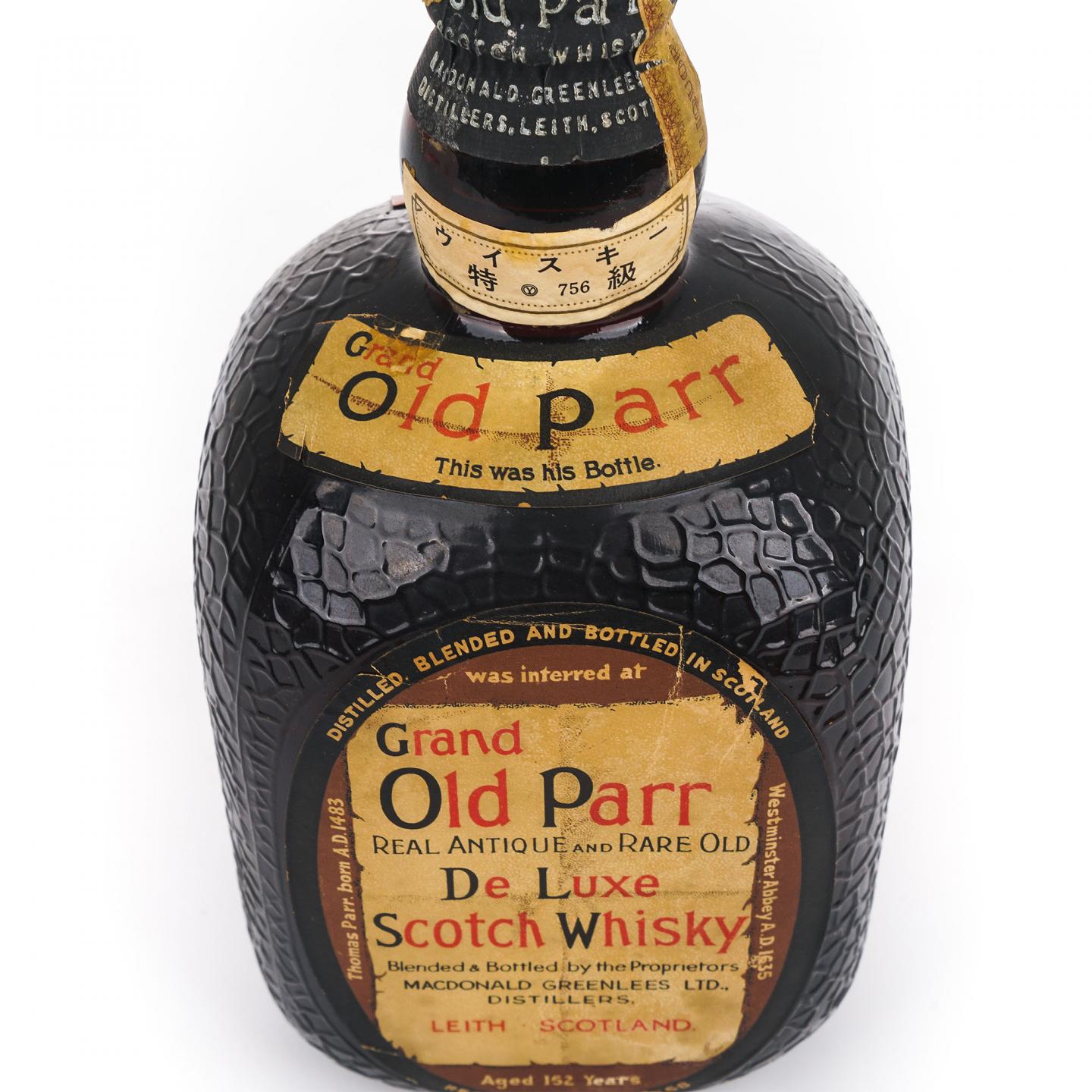 Grand Old Parr 调和 弹弓头 De Luxe Scotch Whisky 760ml