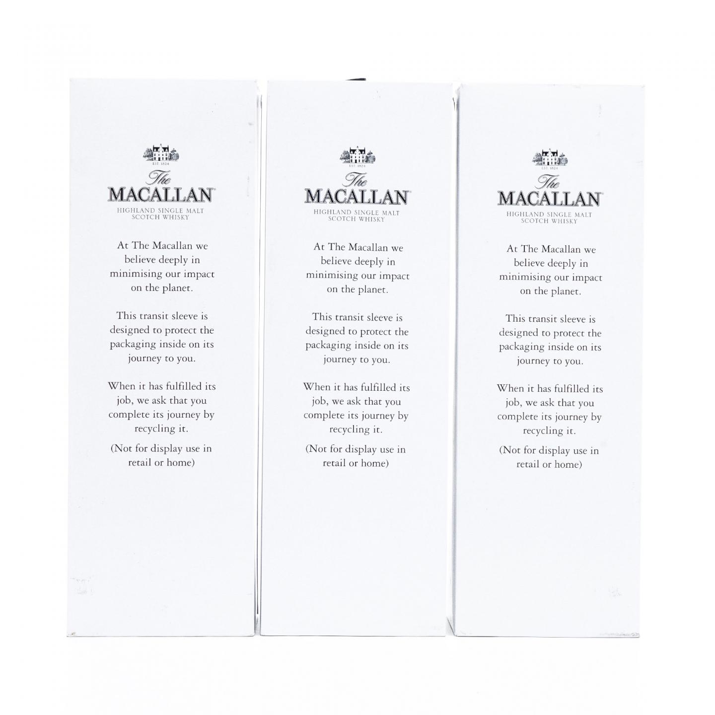 【附X光图】Macallan 麦卡伦 18年 2024 雪莉桶 3瓶组