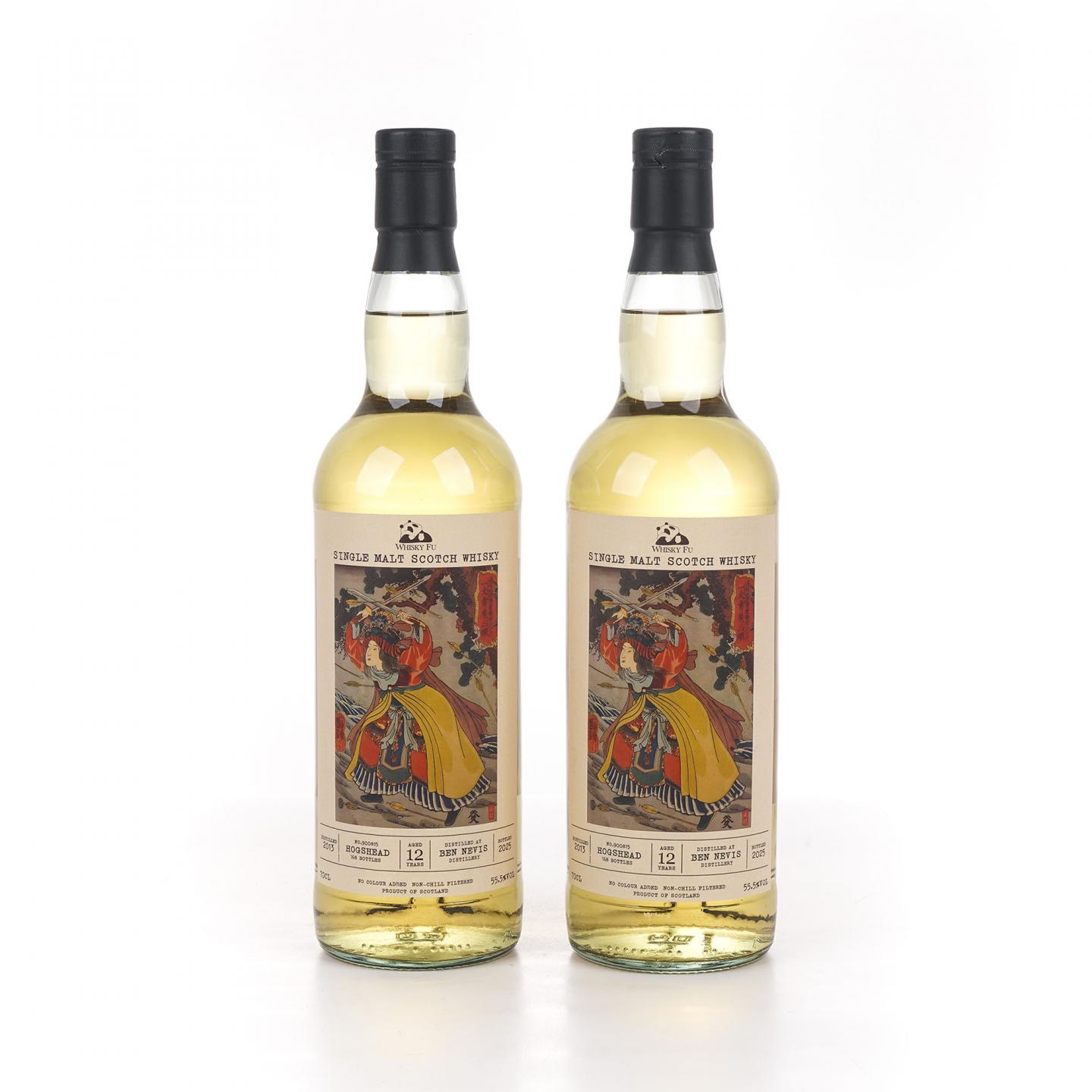 Bennevis 本尼维斯 12年 2013-2025 「通俗水浒传豪杰·一丈青扈三娘」波本桶单桶 2支组 行货 55.5%Vol.