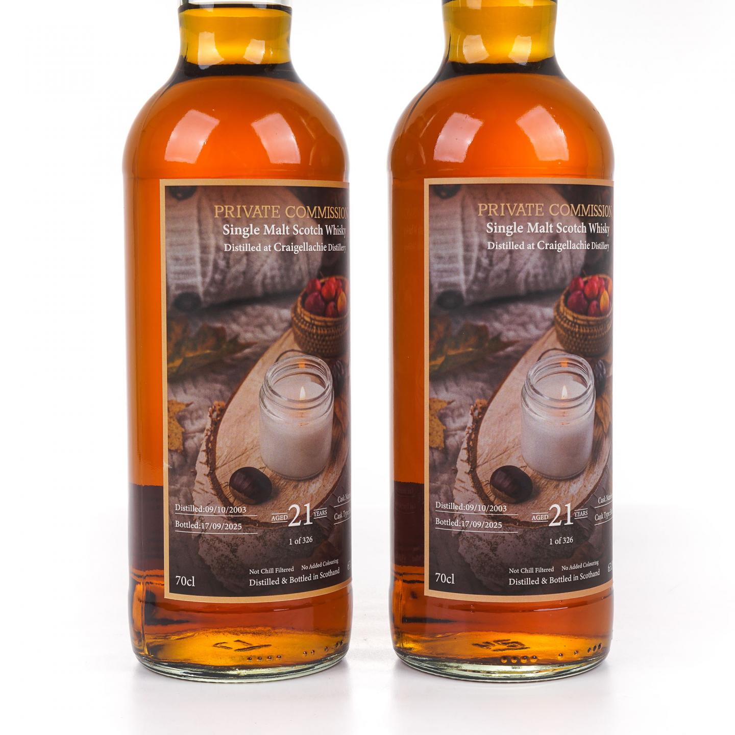 Craigellachie 克莱拉奇 21年 2003-2025 Private Commission 2瓶组