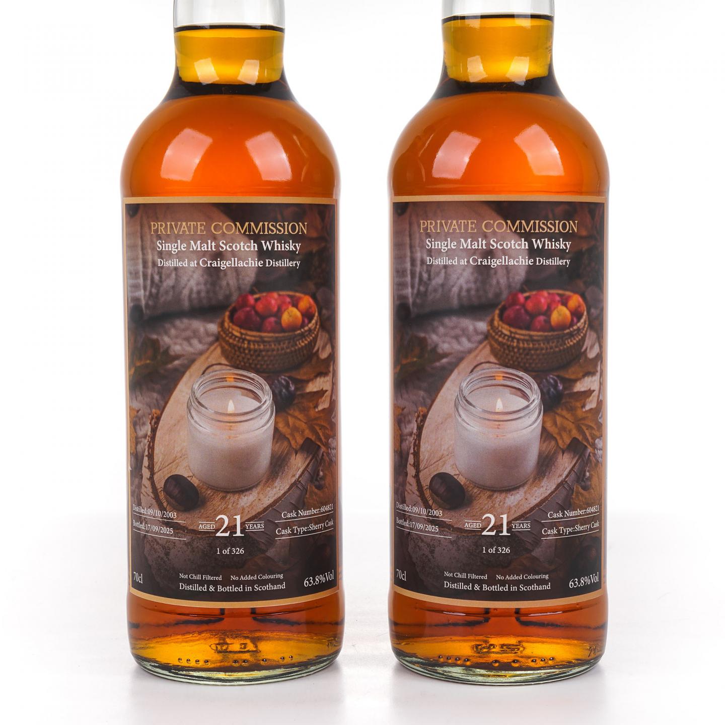 Craigellachie 克莱拉奇 21年 2003-2025 Private Commission 2瓶组