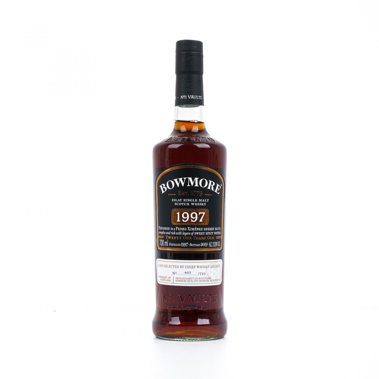Bowmore 波摩 21年 1997-2019 CWS单桶 雪莉桶后熟 行货