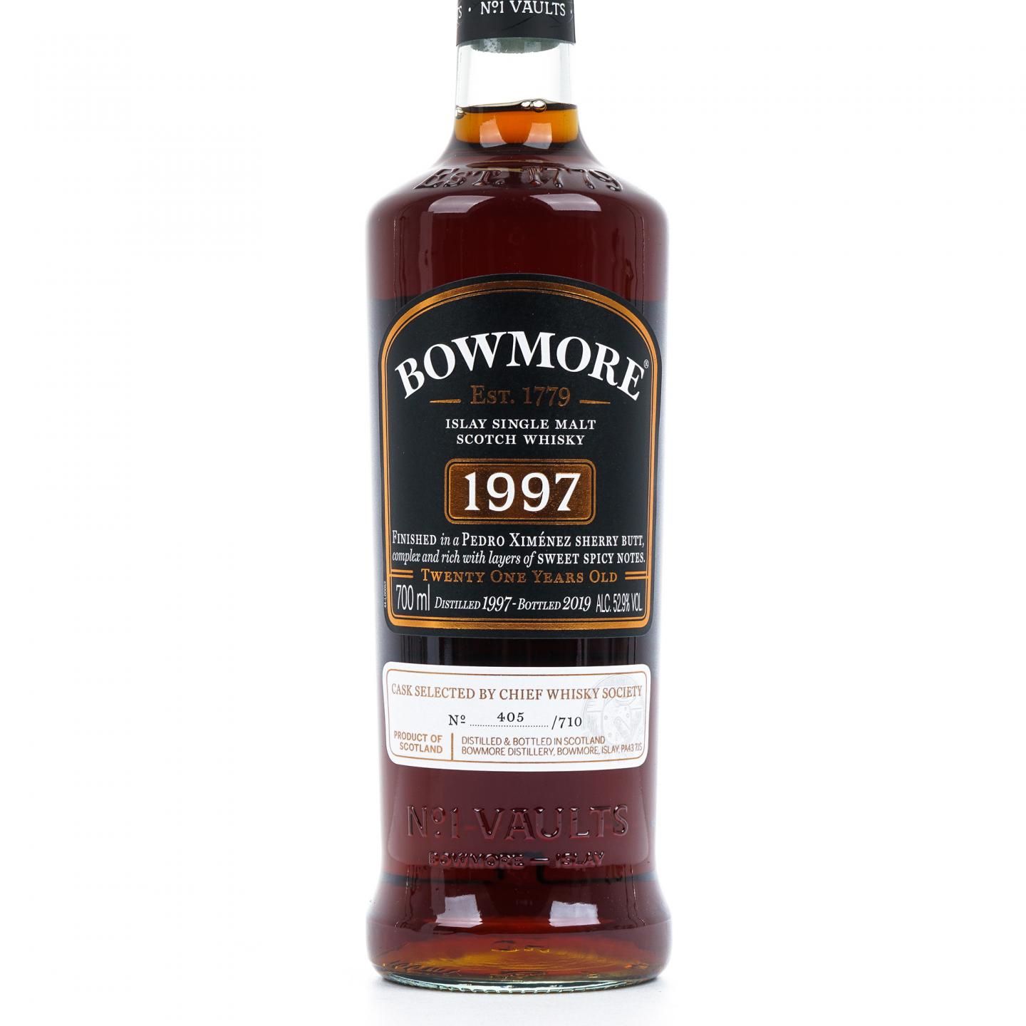 Bowmore 波摩 21年 1997-2019 CWS单桶 雪莉桶后熟 行货