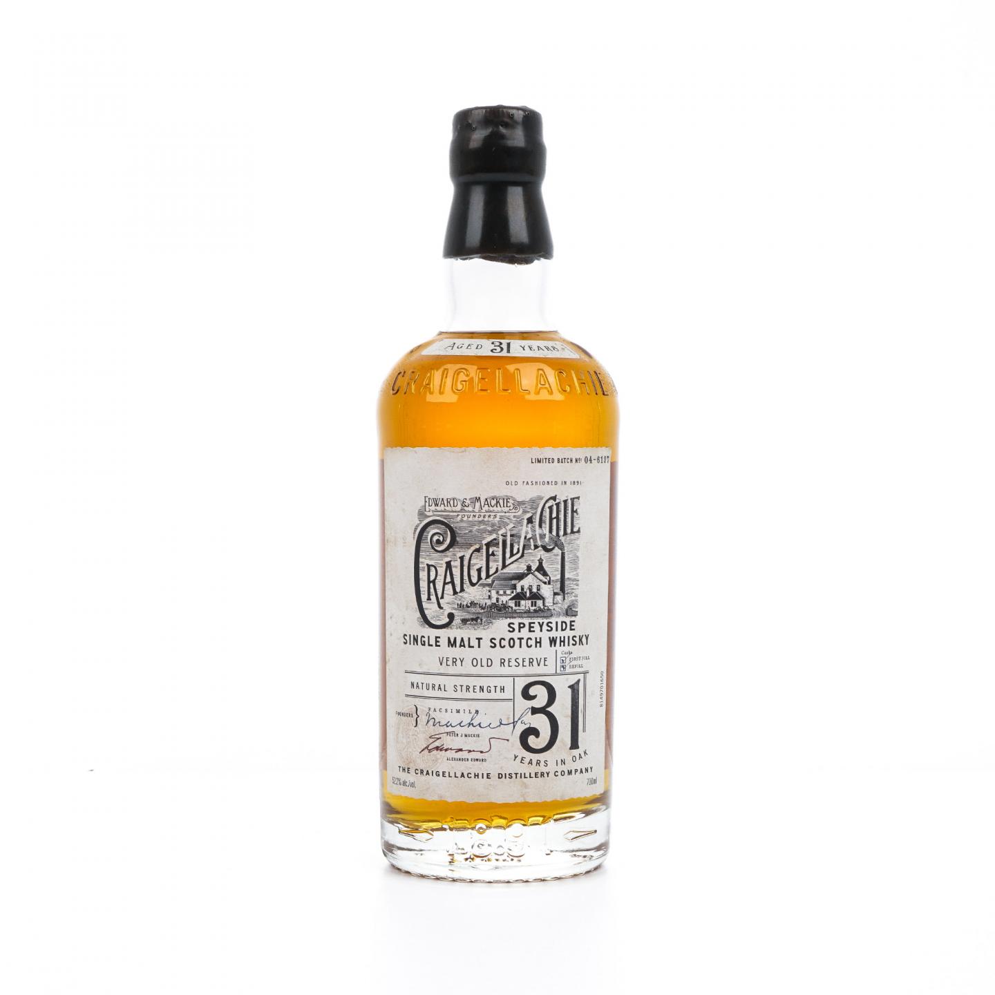 Craigellachie 克莱拉奇 31年 Very Old Reserve 桶强