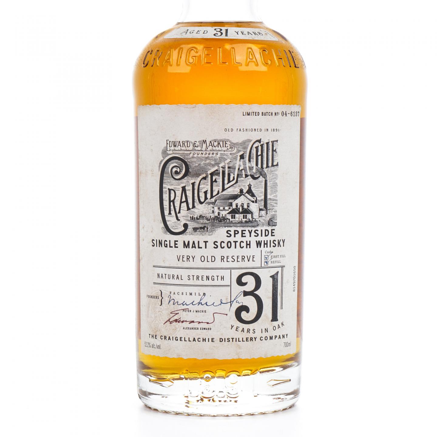 Craigellachie 克莱拉奇 31年 Very Old Reserve 桶强