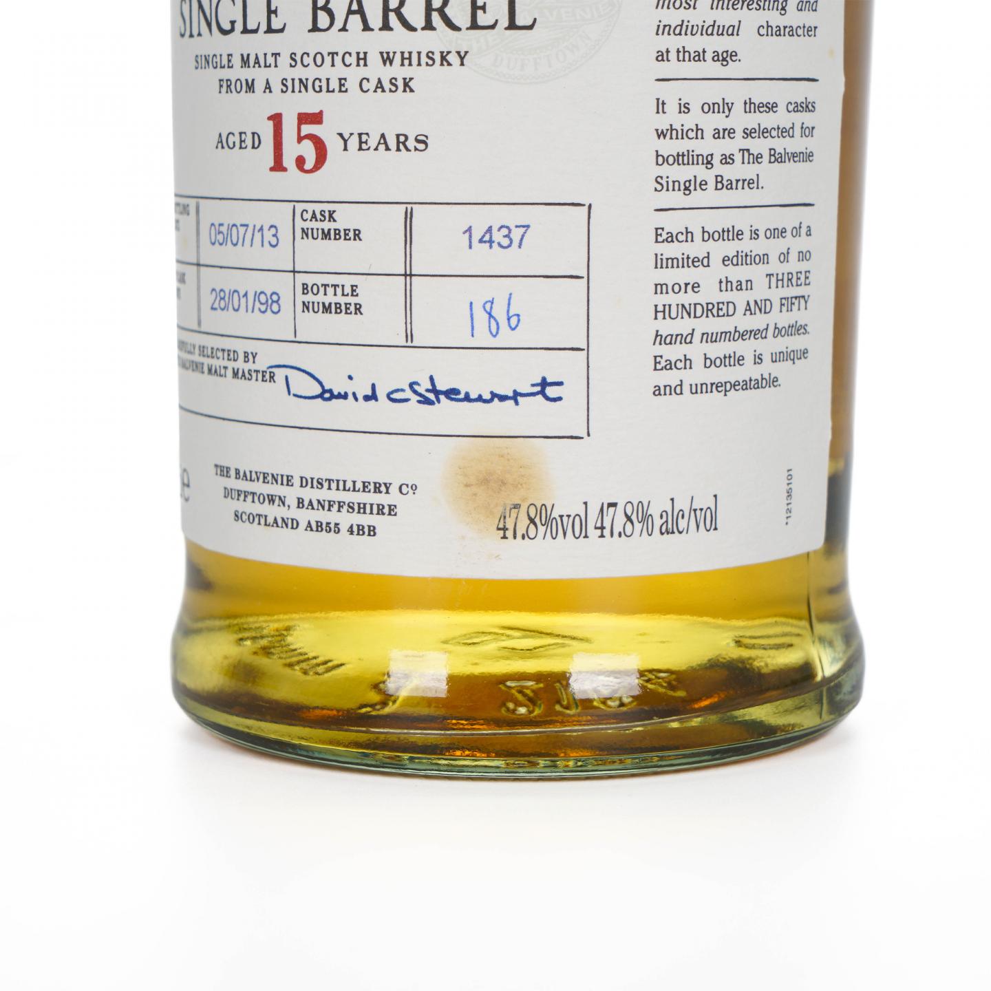 Balvenie 百富 15年 1998-2013 单桶#1437
