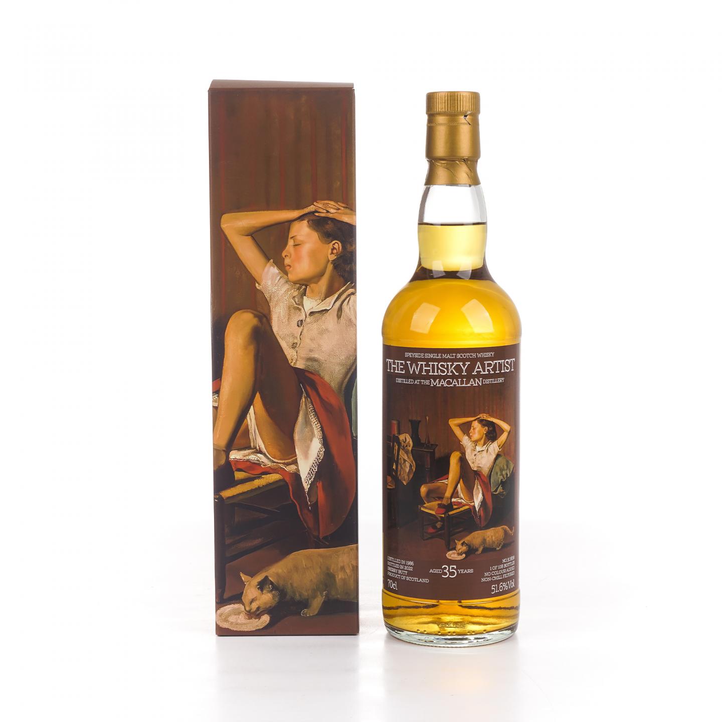 Macallan 麦卡伦 35年 1986-2022 雪莉桶#51383R 51.6%Vol.