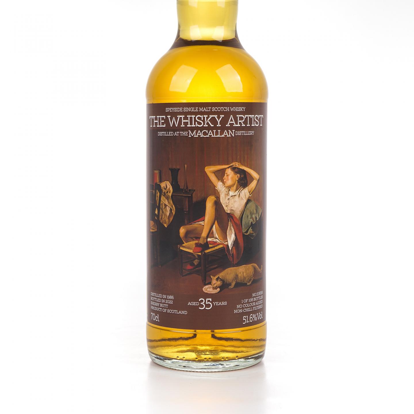 Macallan 麦卡伦 35年 1986-2022 雪莉桶#51383R 51.6%Vol.