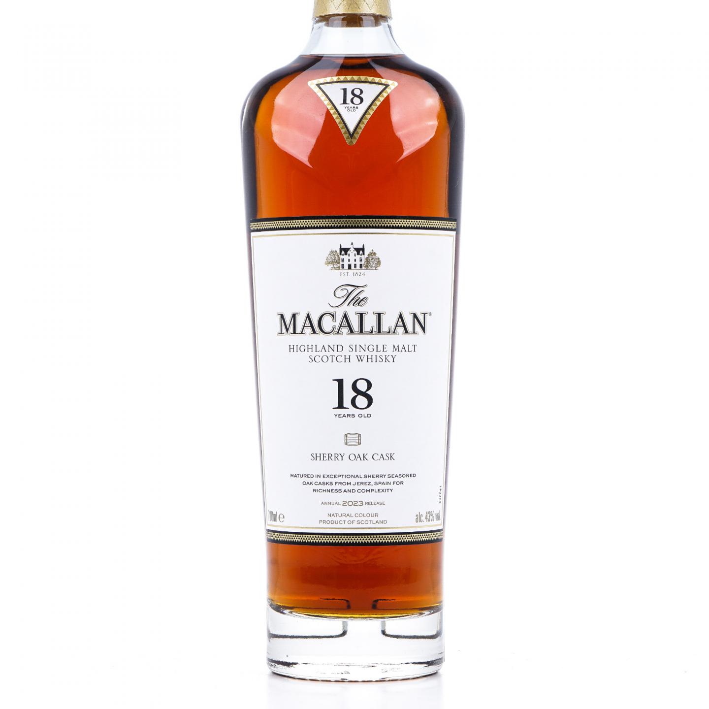【附X光图】Macallan 麦卡伦 18年 2023 雪莉桶