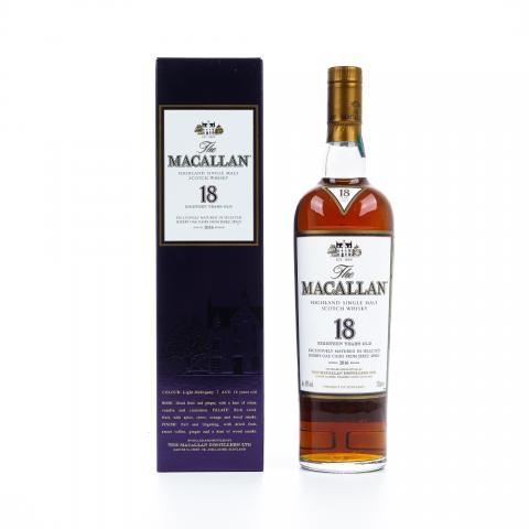 Macallan 麦卡伦 18年 2016 雪莉桶