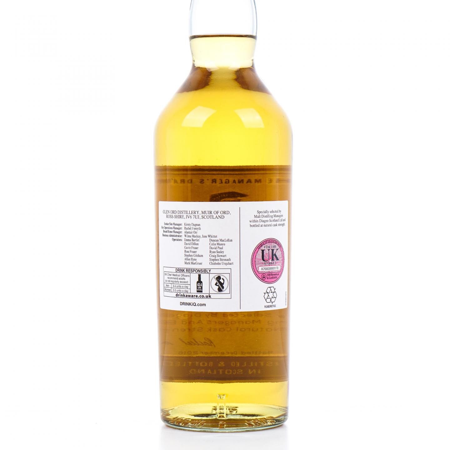 Glen Ord 格兰奥德 16年 2016 Manager's Dram