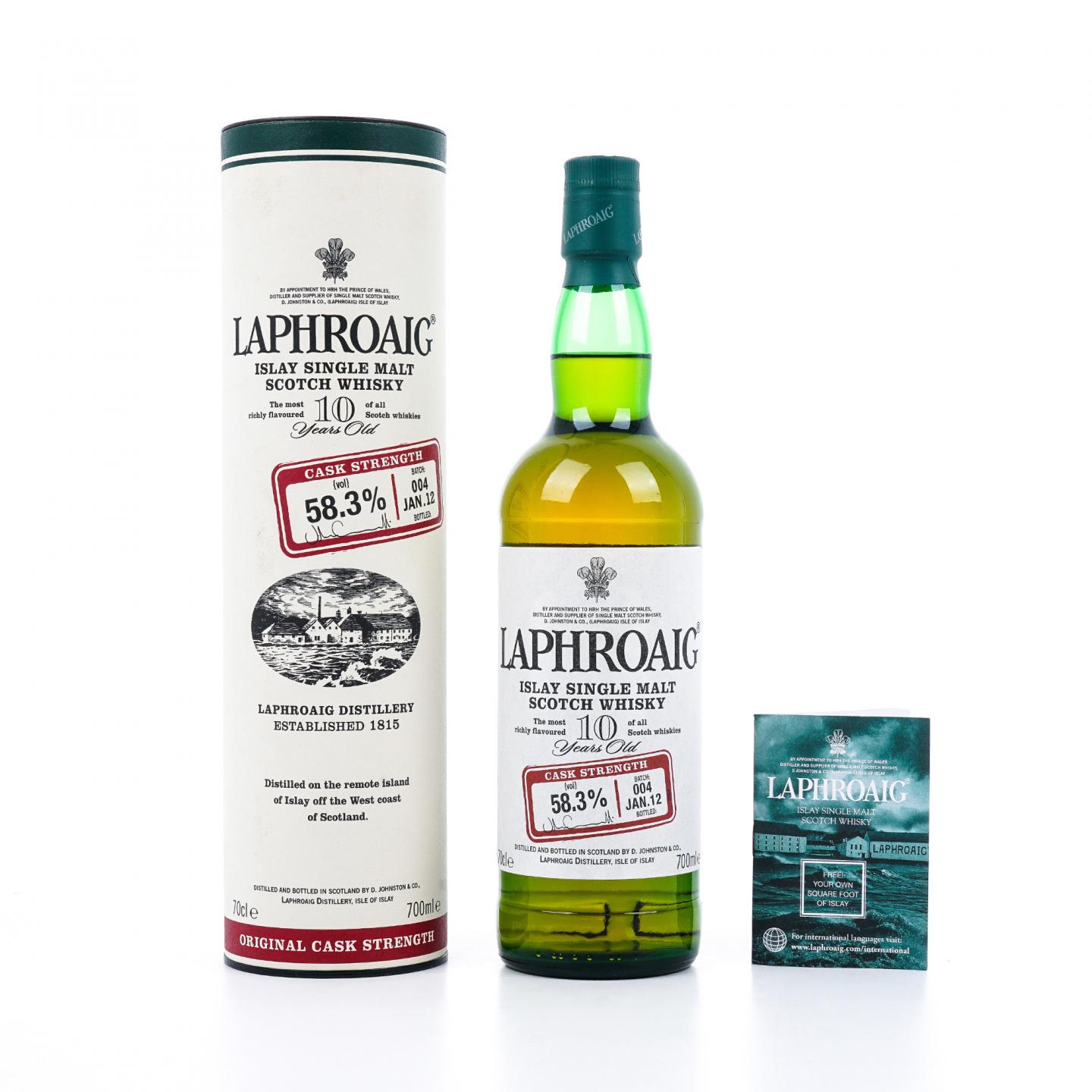 Laphroaig 拉弗格 10年 桶强 Batch 004