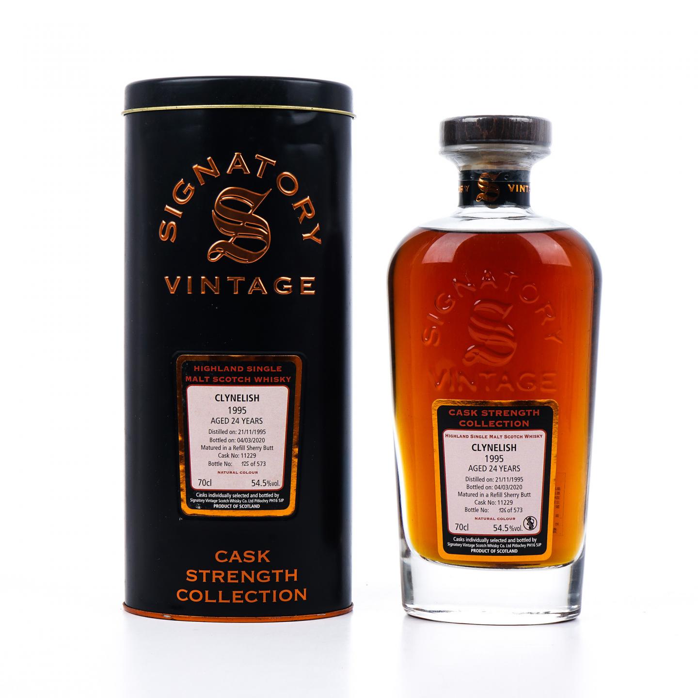 Clynelish 克里尼利基 24年 1995-2020 SV 雪莉桶#11229 非原盒