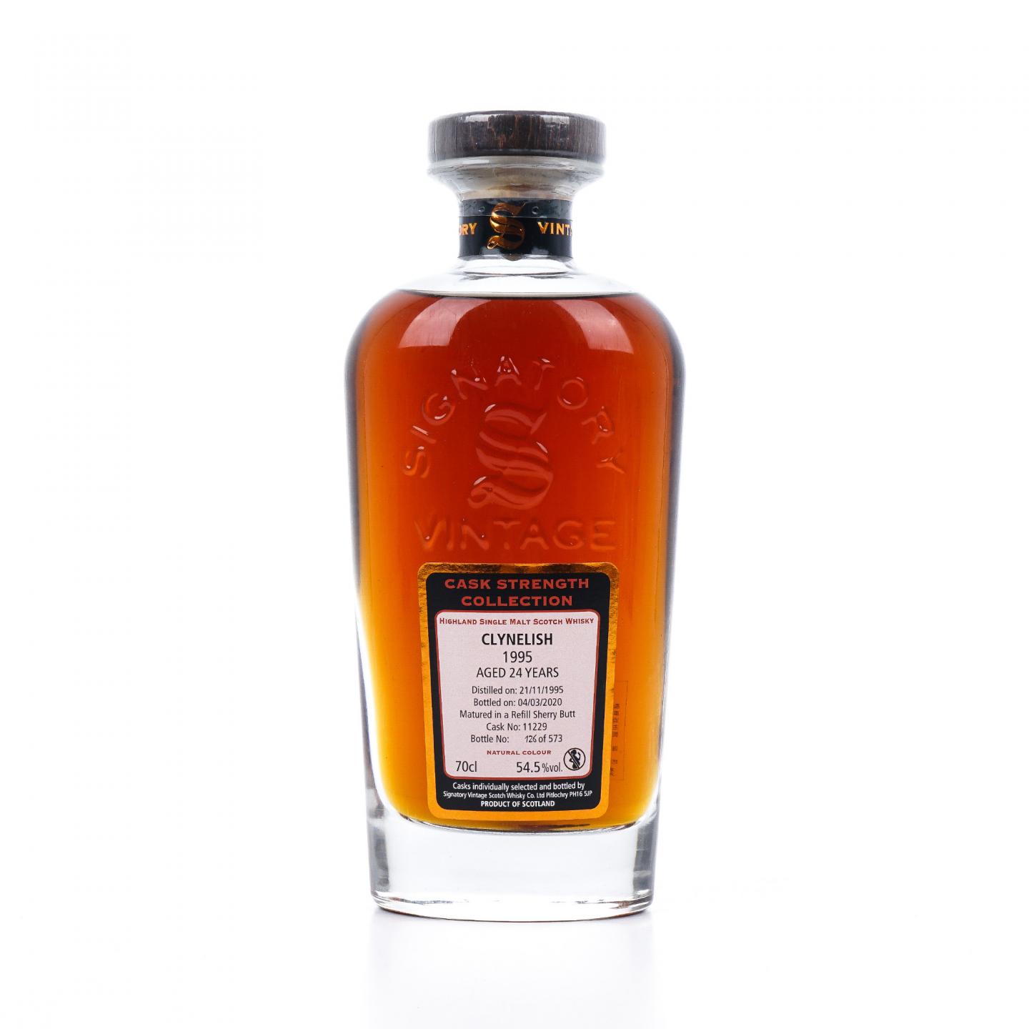 Clynelish 克里尼利基 24年 1995-2020 SV 雪莉桶#11229 非原盒