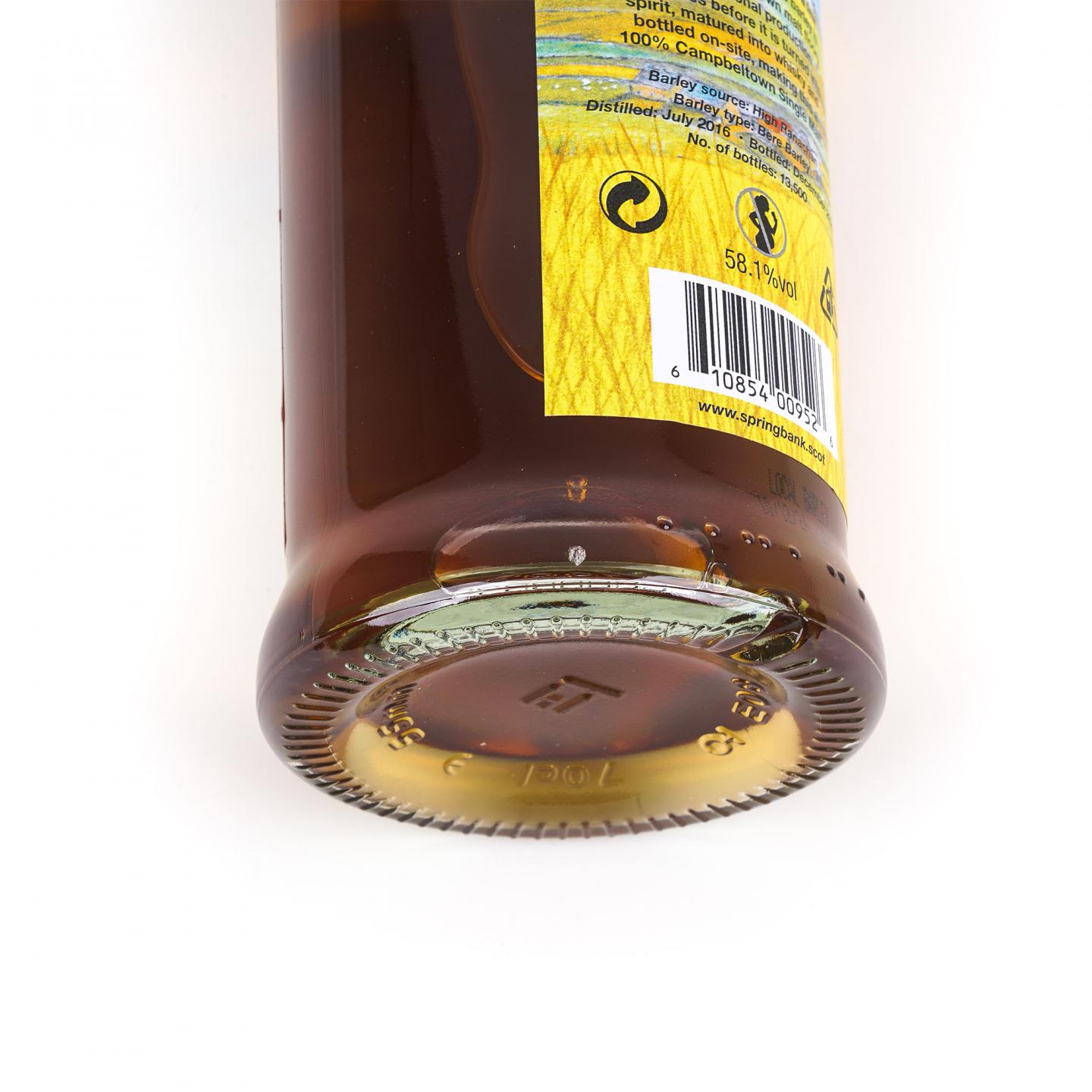 Springbank 云顶 8年 2016-2024 本地大麦 58.1%Vol.