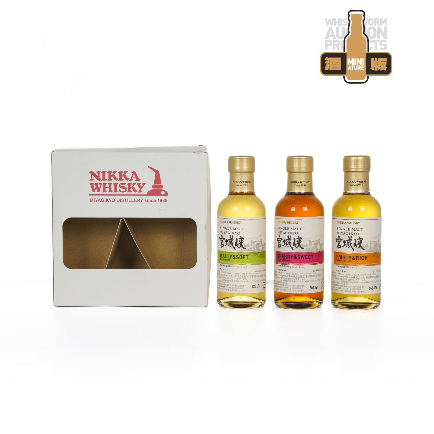 【中样】宫城峡 风味桶 Distillery Limited 180ml*3支组