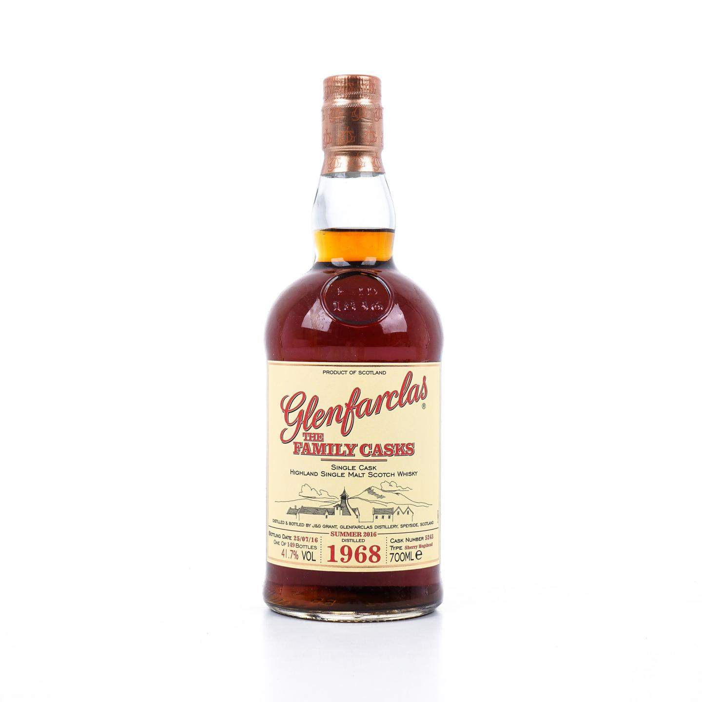 Glenfarclas 格兰花格 1968-2016 家族桶 雪莉单桶#5243