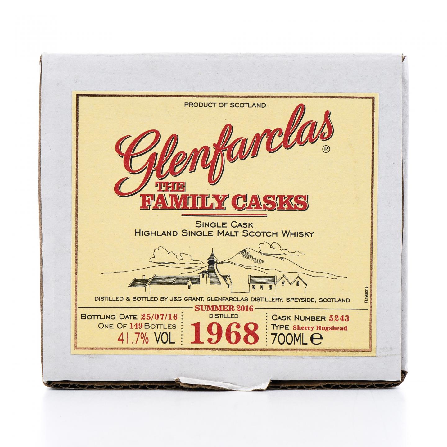 Glenfarclas 格兰花格 1968-2016 家族桶 雪莉单桶#5243