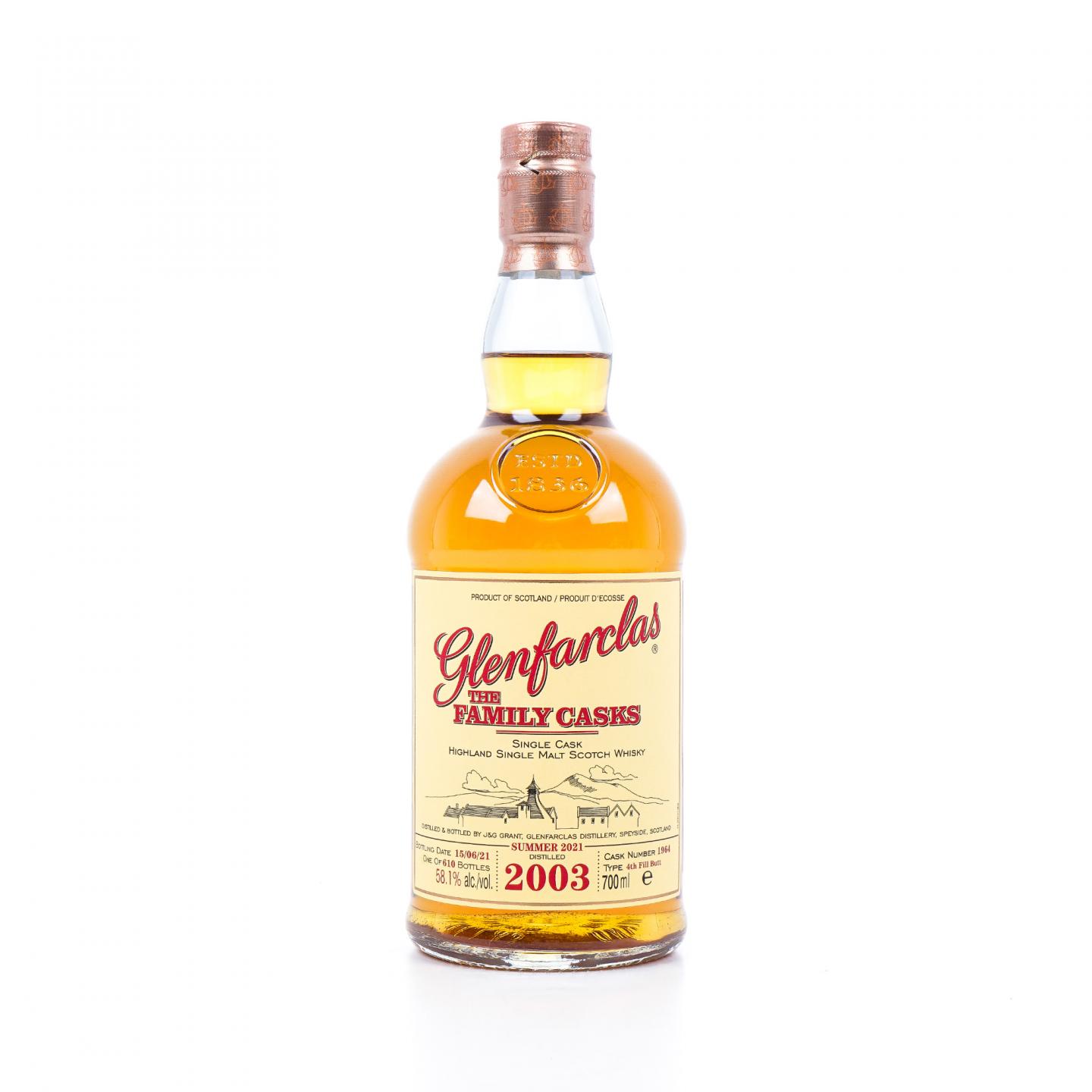 Glenfarclas 格兰花格 2003-2021 家族桶#1964
