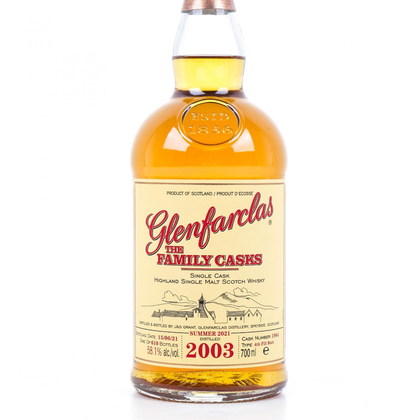 Glenfarclas 格兰花格 2003-2021 家族桶#1964