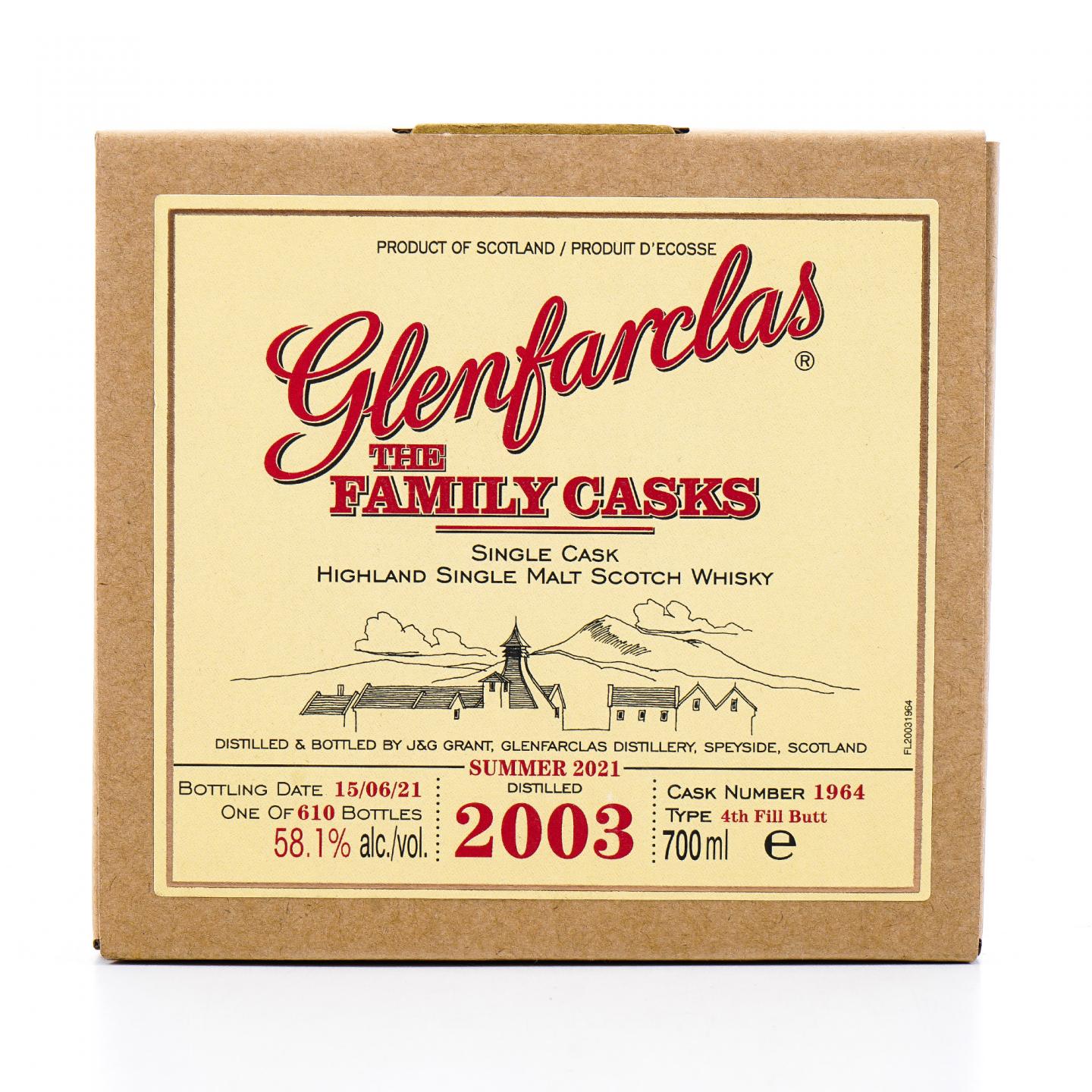 Glenfarclas 格兰花格 2003-2021 家族桶#1964