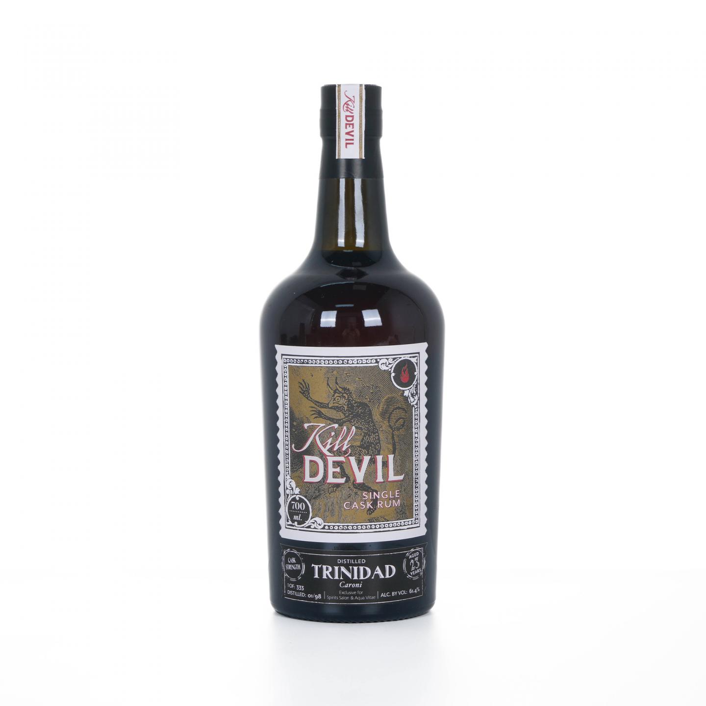 Caroni 23年 1998-2021 Kill Devil 单桶 桶强 特立尼达朗姆酒