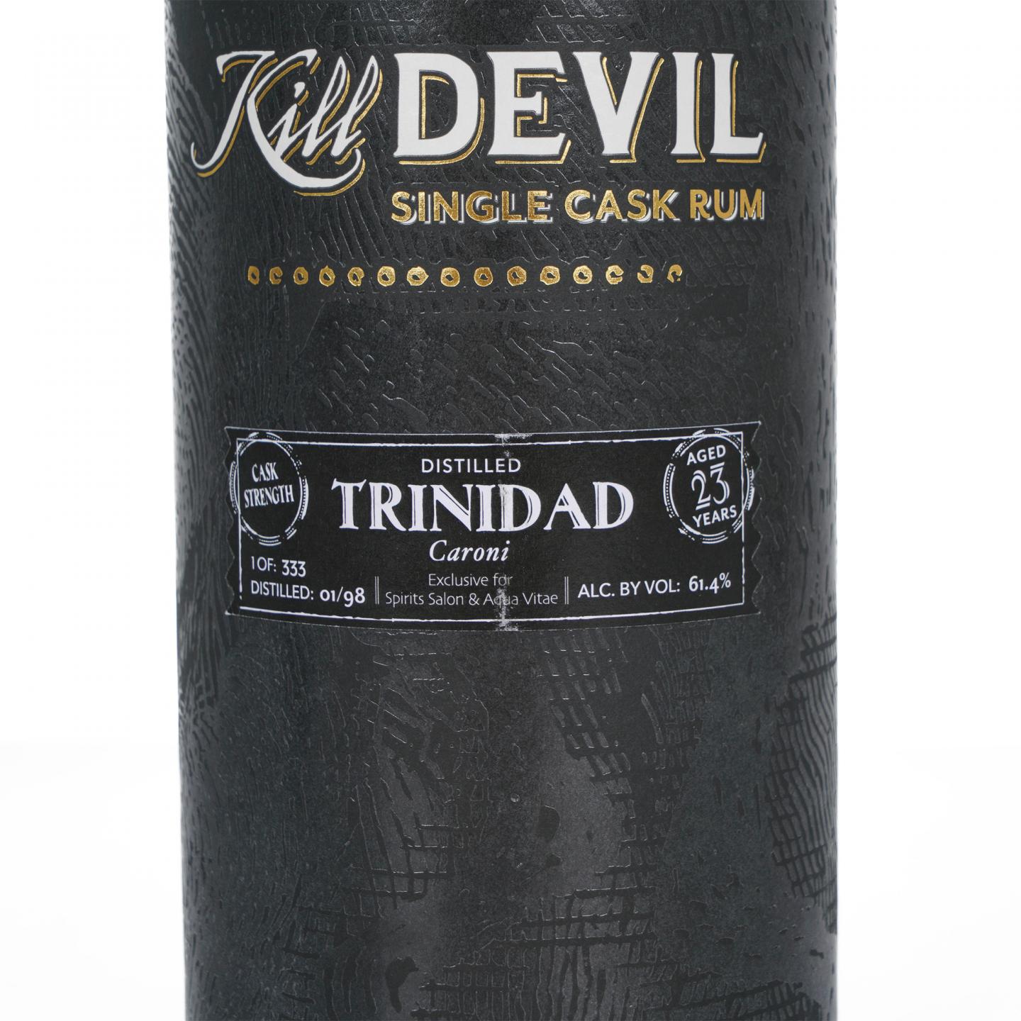 Caroni 23年 1998-2021 Kill Devil 单桶 桶强 特立尼达朗姆酒