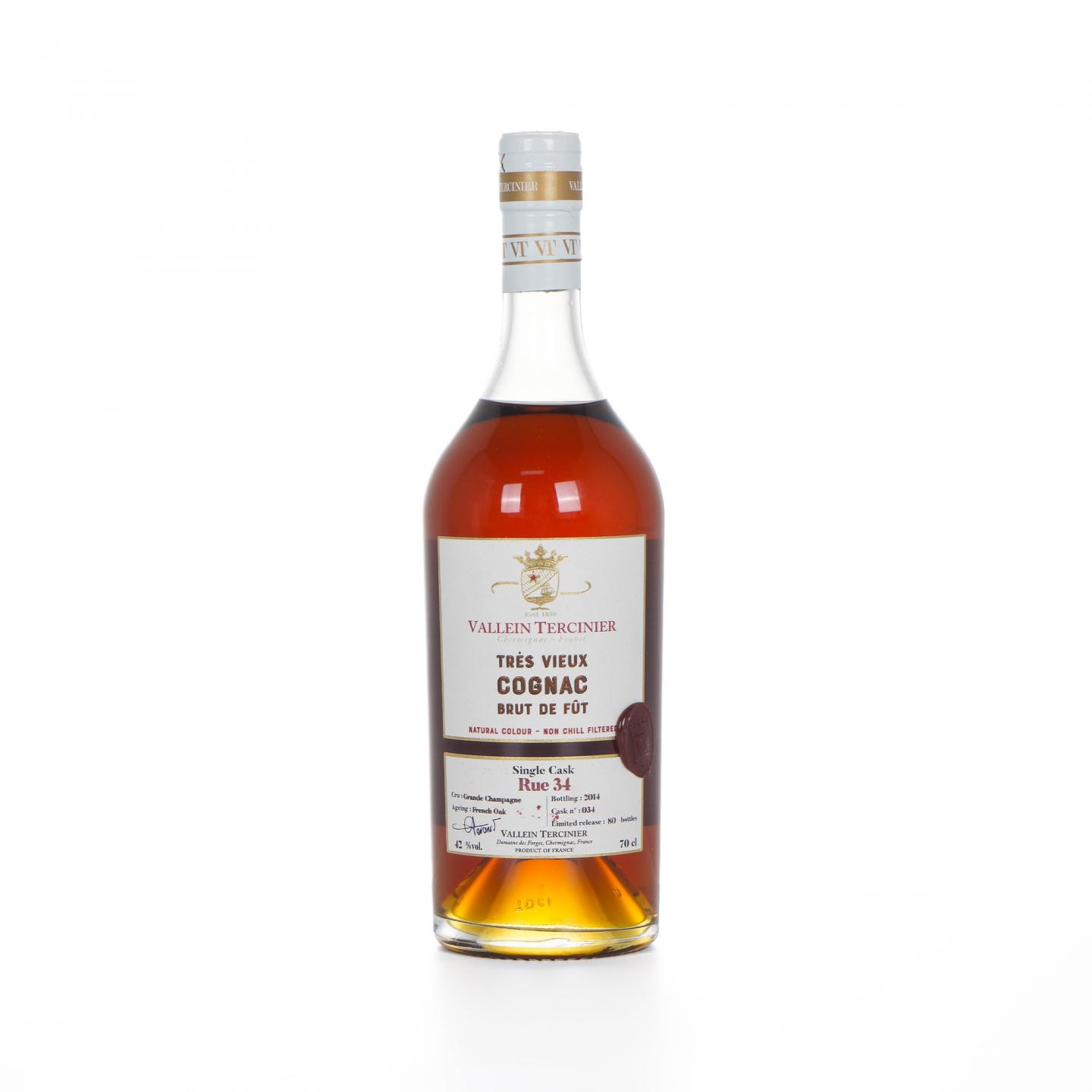Vallein Tercinier 2014 干邑 单桶 大香槟区