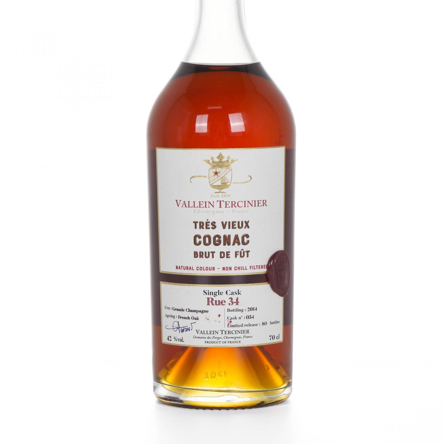 Vallein Tercinier 2014 干邑 单桶 大香槟区