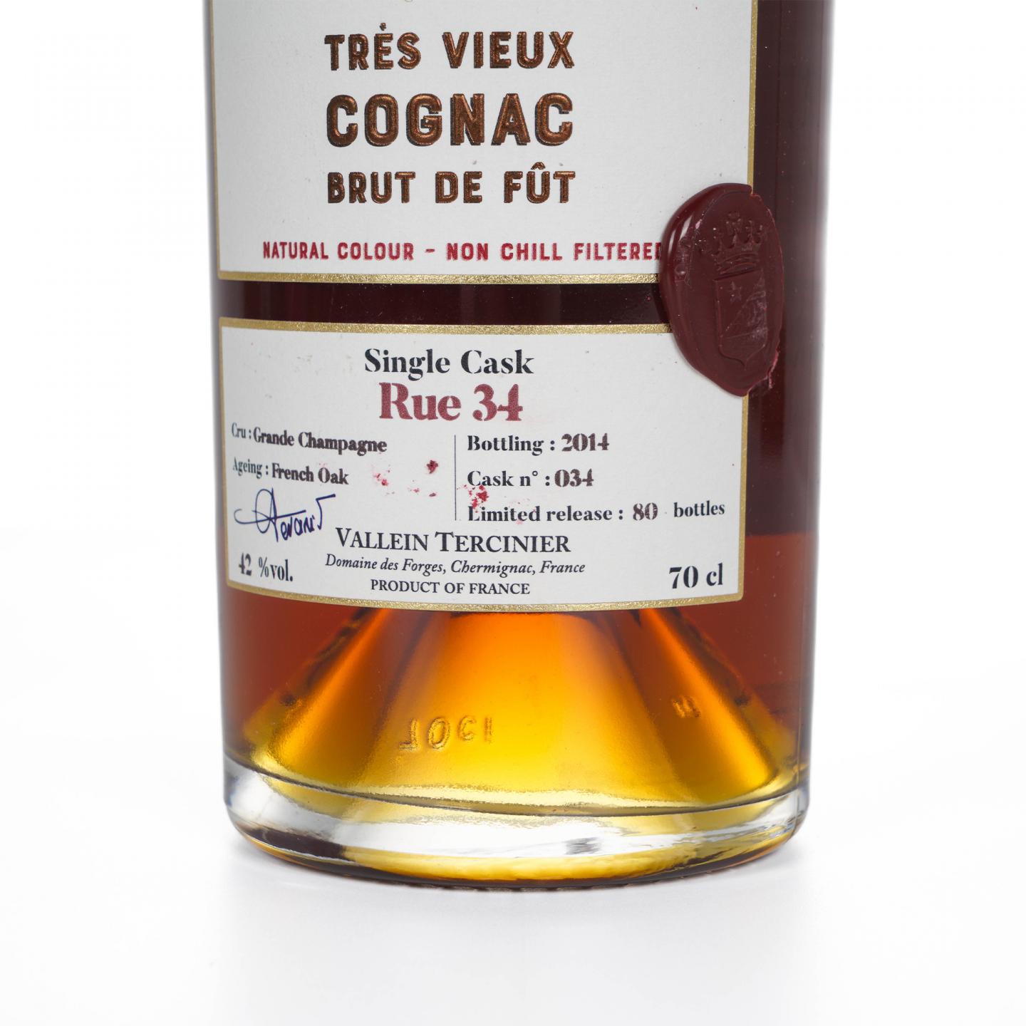 Vallein Tercinier 2014 干邑 单桶 大香槟区