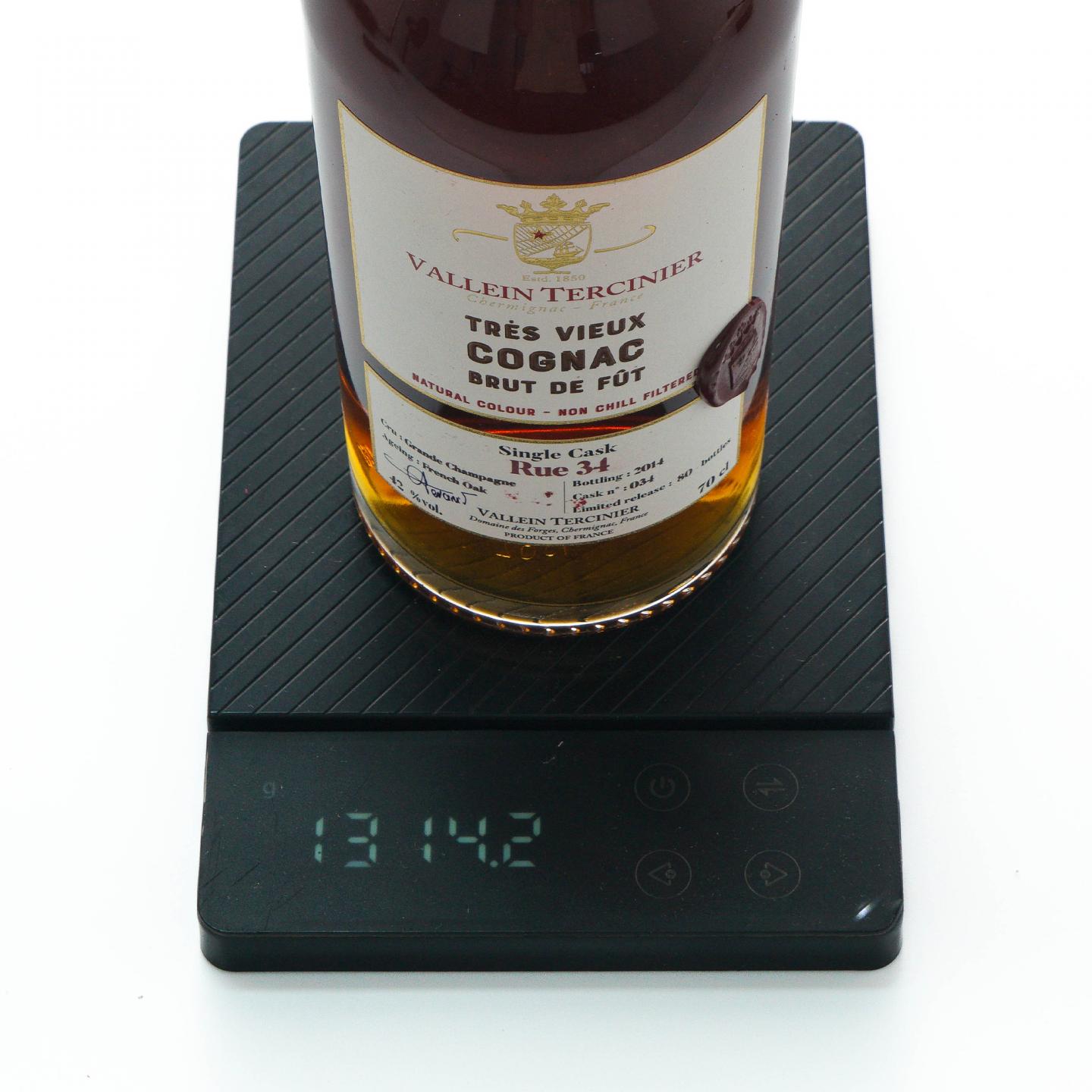 Vallein Tercinier 2014 干邑 单桶 大香槟区