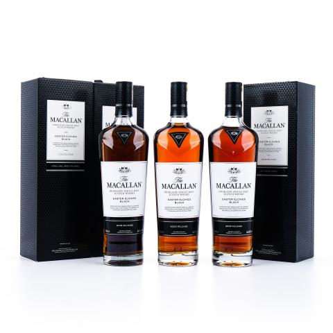 【附X光图】Macallan 麦卡伦 Easter Elchies Black 2018-2020 3支组
