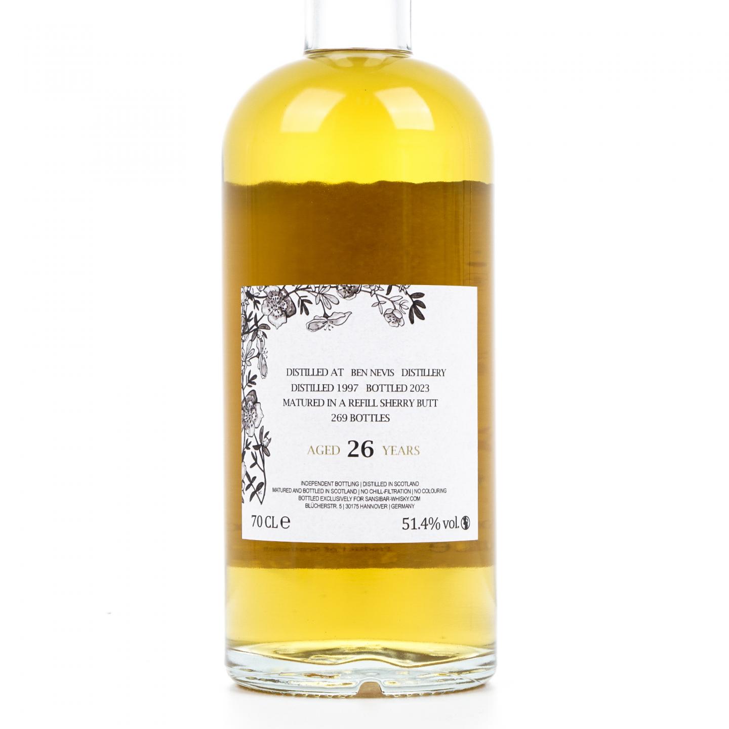 Ben Nevis 本尼维斯 26年 1997-2023 雪莉桶 Sansibar