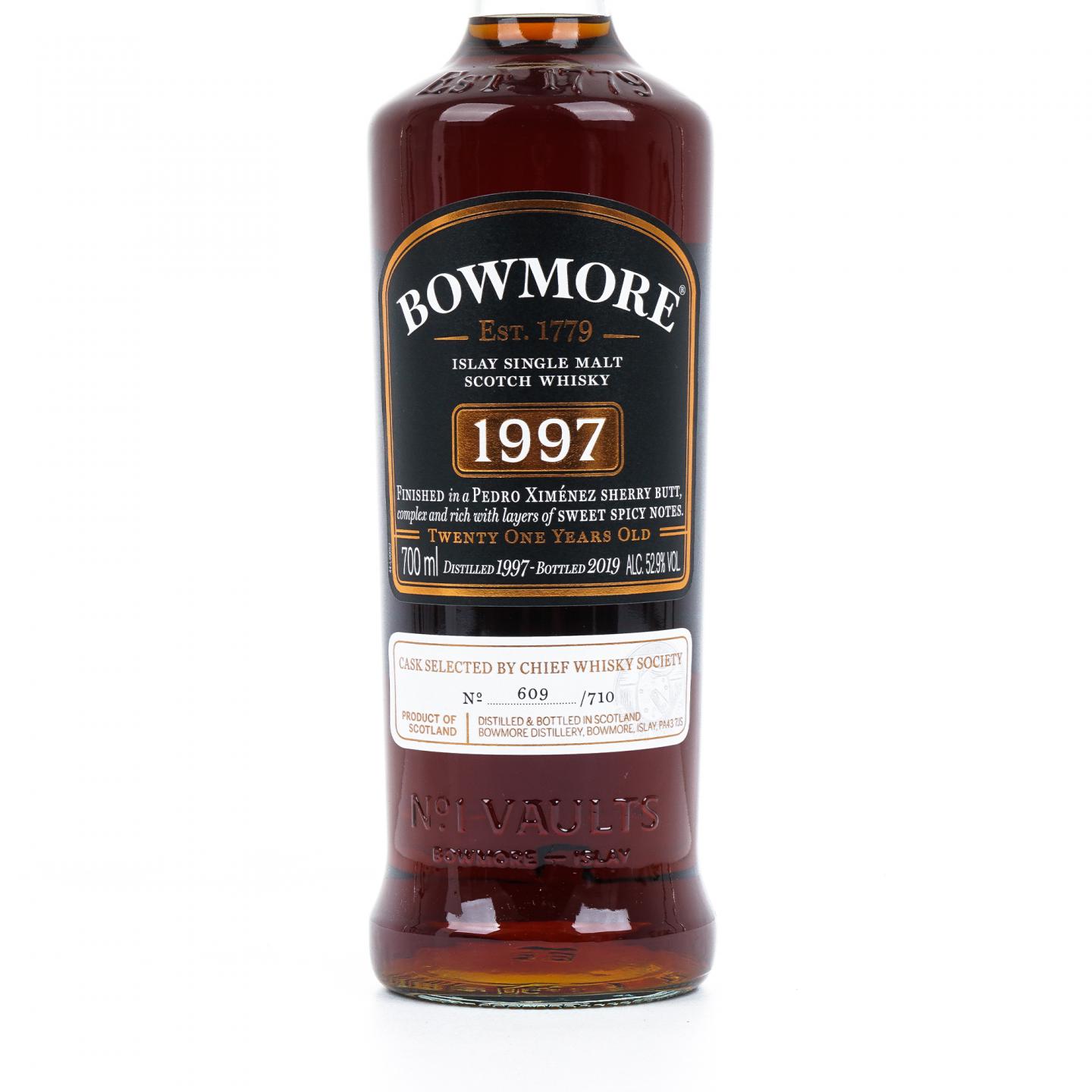 Bowmore 波摩 21年 1997-2019 CWS单桶 雪莉桶后熟 行货