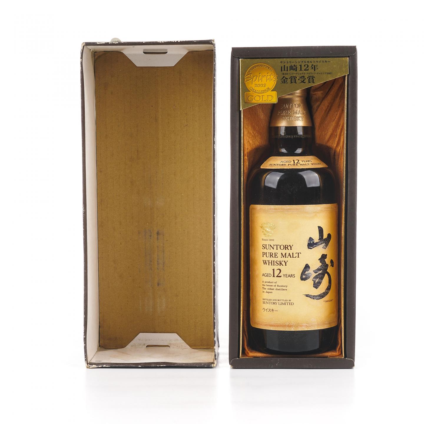 山崎 12年 金花标 Pure Malt 750ML 非原盒