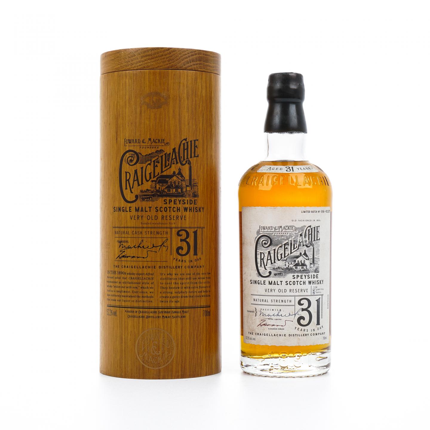 Craigellachie 克莱拉奇 31年 Very Old Reserve 桶强