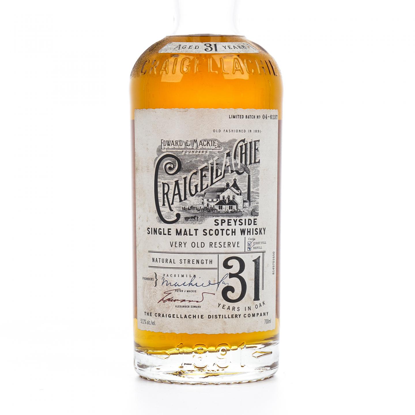 Craigellachie 克莱拉奇 31年 Very Old Reserve 桶强
