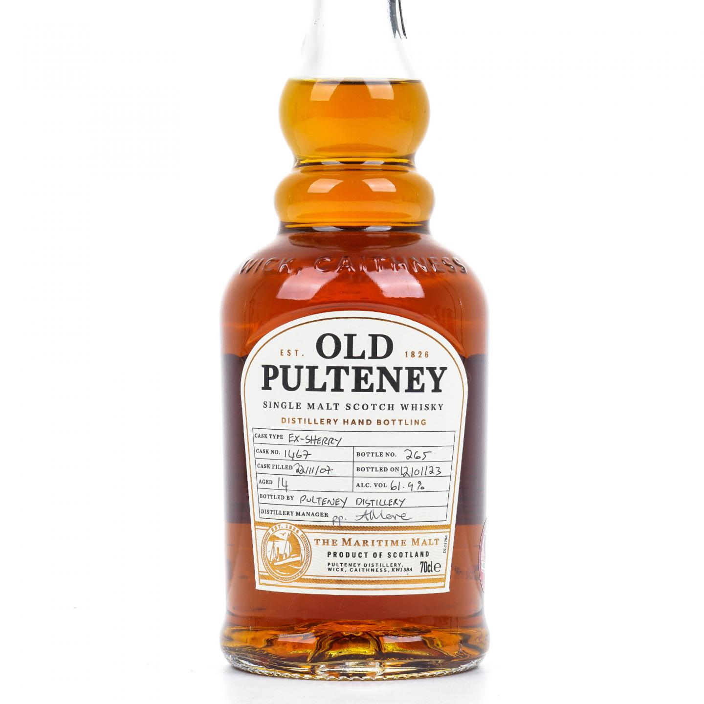 Old Pulteney 老富特尼 14年 2007-2023 雪莉桶#1467